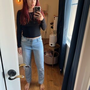 Rachel Roy Women's Light Blue Distressed Jeans